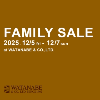 2025年秋冬ファミリーセール開催のご案内